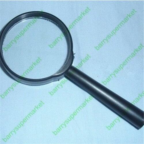 10PCS Transparent Magnifier Handheld 40MM 60MM Plastic Frame Reading Tools Magnifying Glass For Old People Student Home Office