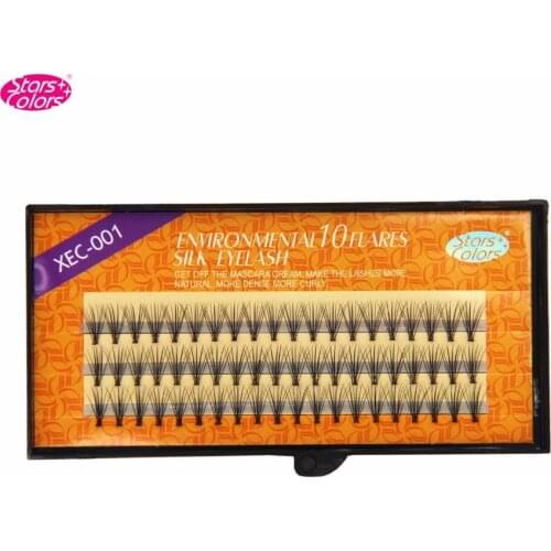 Pro Natural C Curl 0.12mm 8/10/12mm Black Individual False Eyelashes 3d 6d Silk Eyelash Extension Design thick 10 Flares