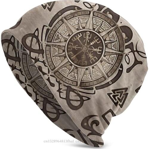 Bonnet Hats Vikings Men Womens Knitted Hat Vegvisir Winter Warm Cap Hip Hop Skullies Beanies Caps
