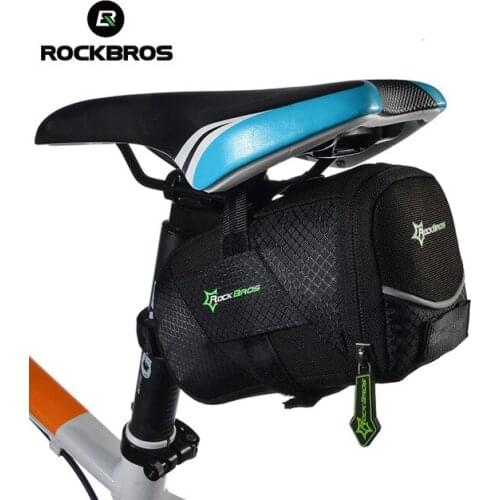 ROCKBROS Bicycle Bag Lid Shockproof Folding Ultralight Reflective Suitable Bags mtb Cycling Rear Seatpost Tail Pouch Bike Bag