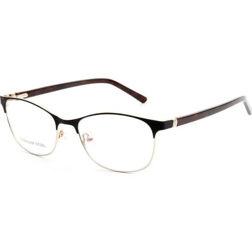 Sunny spot wholesale foreign trade new metal steel sheet ladies white-collar glasses frame retro glasses