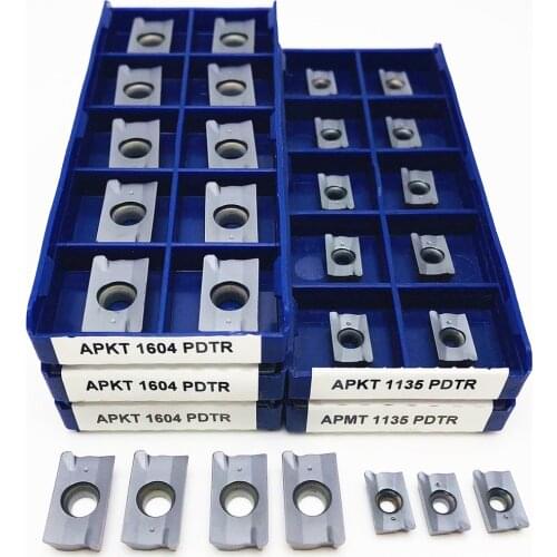 10 pcs APKT1604 PDTR LT30 APMT1604 PDTR LT30 turning inserts external milling cutter CNC lathe parts tool APMT1135