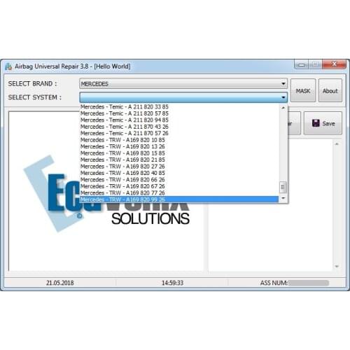 AIRBAG Universal Repair 3.8 (2018)+USB Dongle