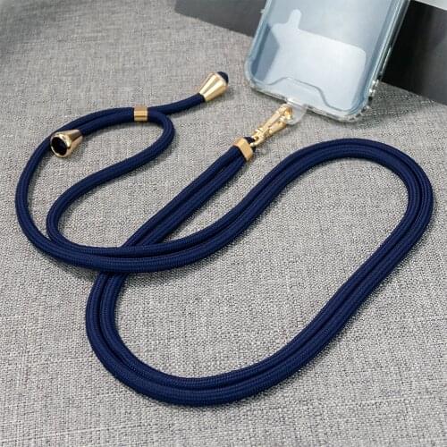 Universal Phone Lanyard Transparent Patch Removable Neck Mobile Cover Accessorices Decron Cord For All Phones and Case