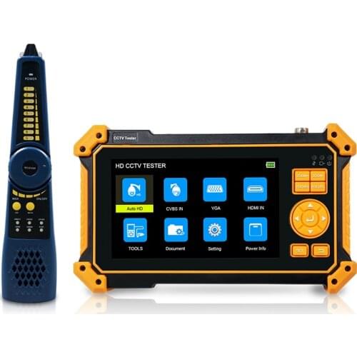 WANGLU 8MP CVI TVI AHD Analog VGA & 4K HDMI input HD Coaxial CCTV Tester with cable tracer