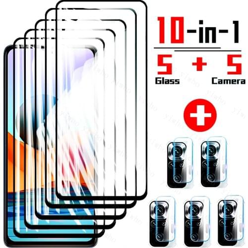 Tempered Glass for Xiaomi Redmi Note 10 Pro Note 10S 10 5G Screen Protector Camera Lens Film Note10 10Pro 8 9 Pro 9s 9t 8Pro 8t