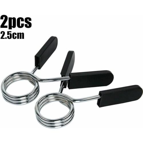 1 Pair Barbell Weight Lifting Bar Dumbbell Lock Clamp Spring Collar Clips Dedicated Spring Clip