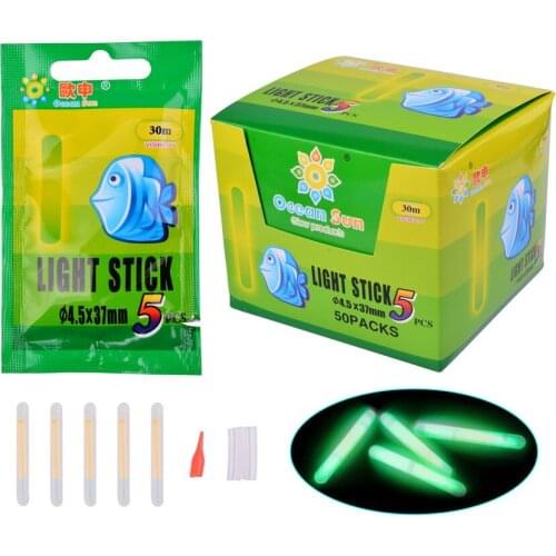 5/25/50 PCS Fishing Float Light Stick Fluorescent Lightstick Useful Lots Fishing Tackle Night Float Rod Light Dark Glow Stick