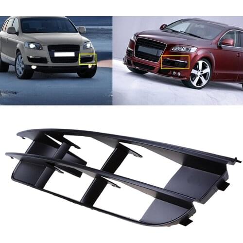 Car Accessories Auto Replacement Left Side 1 Pcs Car Front Bumper Lower Grille Grill Fog Light Cover For Audi Q7 MK1 2006-2010