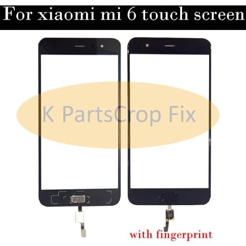 For XIAOMI Mi6 Mi 6 Touch Screen Digitizer + Fingerprint For Xiaomi MI 6 M6 Mobile Phone replacement screen