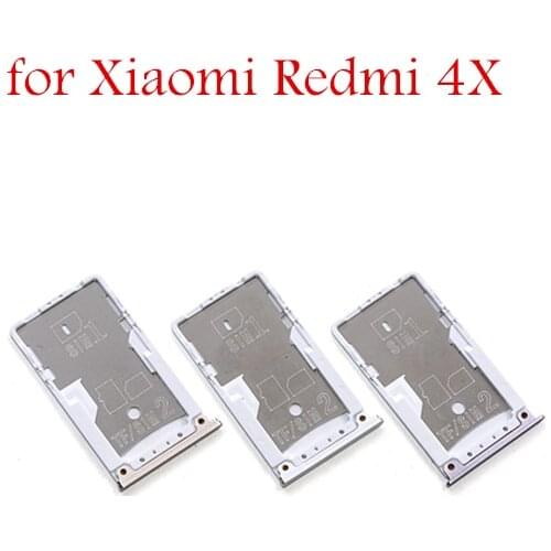 For Xiaomi Redmi 4X Card Tray Holder Micro SIM Nano SIM SD Card Card Slot Adapter Holder for Xiaomi Redmi 4X Repair Spare Parts