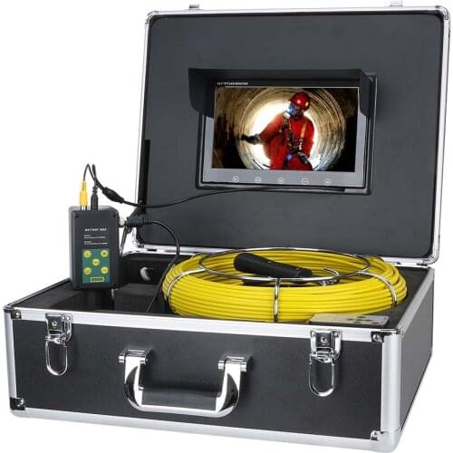 F9510 Pipeline Industrial Endoscope support 360 Degree Rotating Camera WIFI 10 inch Pipe Inspection Video Camera Drain Sewer