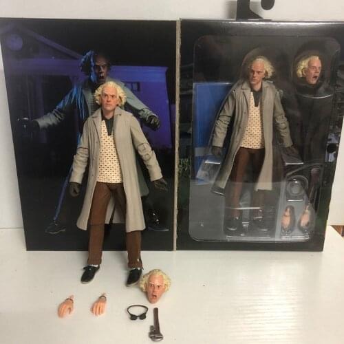7 inch 18cm NECA New Style Figure DOC Brown Figure Back To The Future Dr. Brown Articulated Action Figure Good Toy For Kids