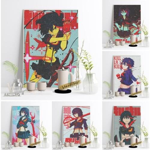 Kill La Kill Japan Fantasy Adventure Comic Poster Cartoon Anime Character Wall Picture Children Room Wall Decor Otaku Gift Idea