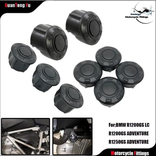 For BMW R1200GS LC R1250GS R1200 Adventure 2017-2021 Frame Hole Cover Caps Plug Decorative Frame Cap Set Motorcycle Accessories
