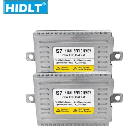 HIDLT 2PCS AC 12V 24V 70W Fast Start DLT Xenon HID Electronic Ballast Ignition For Truck Headlight Lamp Xenon H7 H1 H11 HB3 HB4