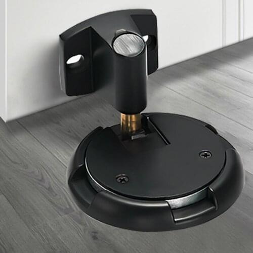 Mechanical Doorstop Nail-free Sticker Zinc Alloy Door Stopper Heavy Duty Door Holder Non-Punch Stop Door Hardware WF919