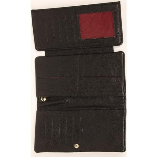 HNB 2021 Fashion Handy Lightweight Zipper Coin Compartment Multi-Cavity Faux Leather Women Portfolio Wallet 2001 SC3160
