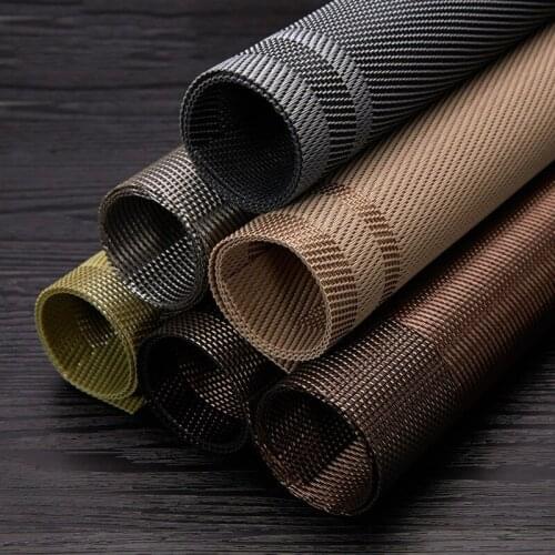 Topfinel Set of 4 PVC Placemat for Table Mat Pad Drink Wine Coasters Bamboo Placemats Dining Table Place Mat Kitchen Table Linen