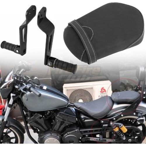 Motorcycle Rear Seat Cushion Cover Passenger Foot Pegs Footrests For Yamaha Bolt 950 XV950 XVS 950 SPEC R/C 2013-2019
