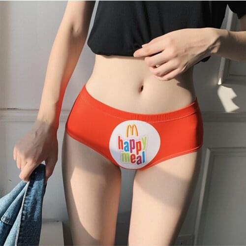 Original Letter Printing Stretch Girls Underwear Sports Peach Hip Panties Sexy Breathable Seamless Womens Briefs Sex Lingerie