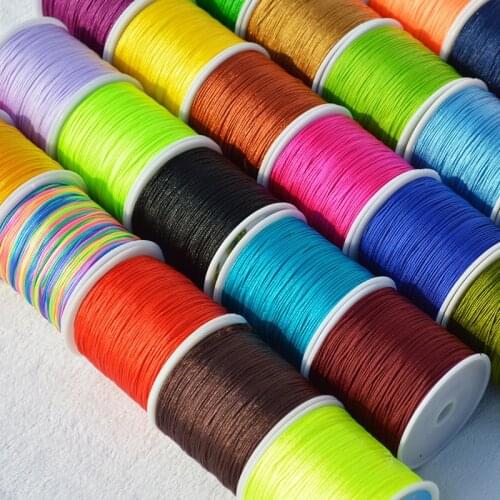 DIY Handcraft Weaving Thread For Bracelet Necklace 0.8mm Crochet Thread Embroidery Cross Stitch Beading String Sewing Thread