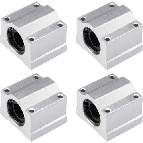 SHGO HOT-Linear Ball Bearing Slide Block Units, 16mm Bore Dia(SCS16UU Pack of 4)
