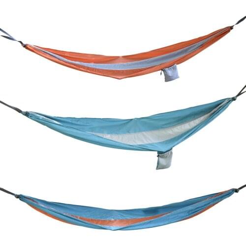 Portable Hammock Outdoor Garden Hammock Hanging Bed for Home Travel Camping Hiking Swing Nylon Stripe Hammock Swing 240*90cm