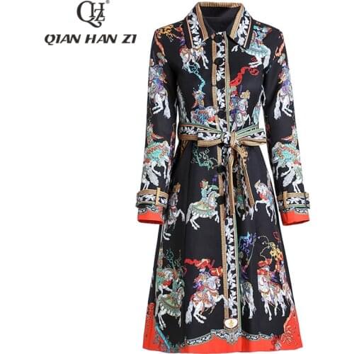 Женские длинные тренчи Qian Han Zi China At AliExpress