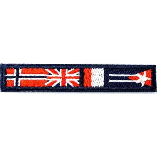 FLAG Size:1.7x8.6cm Badges Mend Decorate Patch Jeans Bag Hat Clothes Apparel Sewing Decoration Applique Patches Embellishment