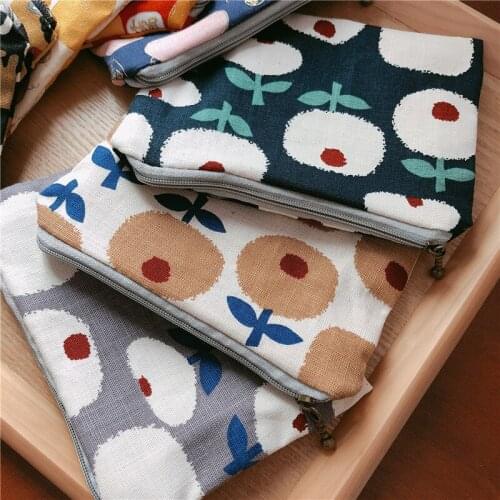 Retro Cute Coin Purse Cotton Pocket Change Sanitary Napkin Bag Mini Japan Girls Storage Holder Zero Coin Pouch