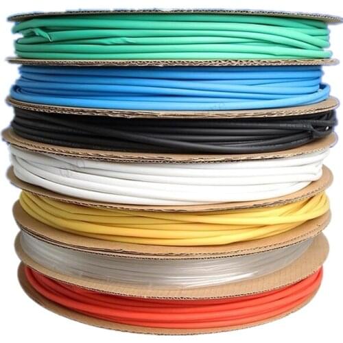 1.5mm 200meter 7 Colors Cable Sleeve Shrinkage Ratio 2:1 Shrink Wrap Shrink Tube Heat Shrink Tubing Tube Heat Shrink Tubing