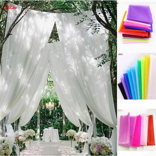 Crystal Tulle Roll 48cm * 5m Crystal Tulle Wedding Chair Covers Decor Marriage Room Decor Bridal Shower Decor Supplies 8ZSH015