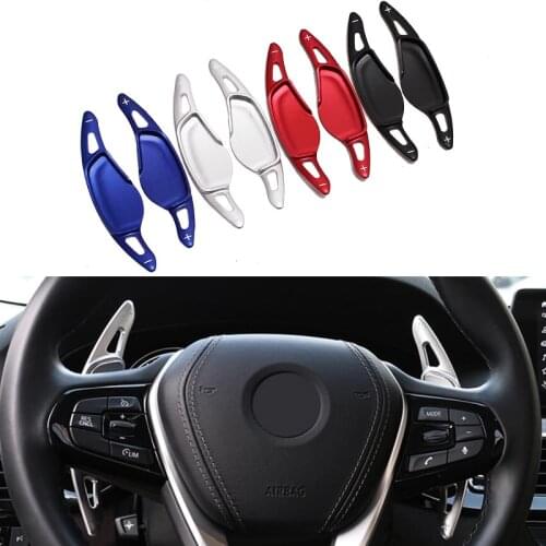 Aluminium Alloy Steering Wheel Extension Paddle Shift Trim for BMW 5 Series G30 7 G11 G12 X3 G01 X4 G02 M5 F90 2017 2018