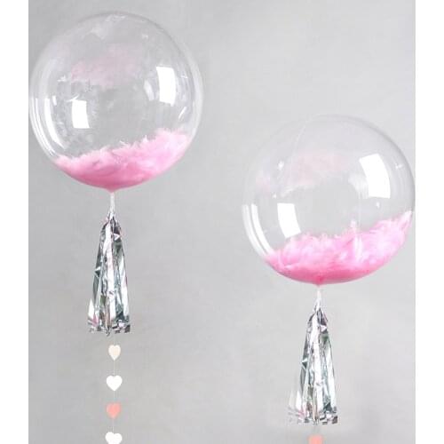 20pcs 10/18/24inch No Wrinkle Bobo Transparent Clear PVC Balloon Birthday Wedding Marriage Party Decor Helium Inflatable Globos