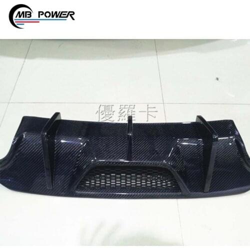 High quality 2011-2013 year C class W204 C63 V style carbon fiber material rear diffuser for w204 car rear bumper diffuser