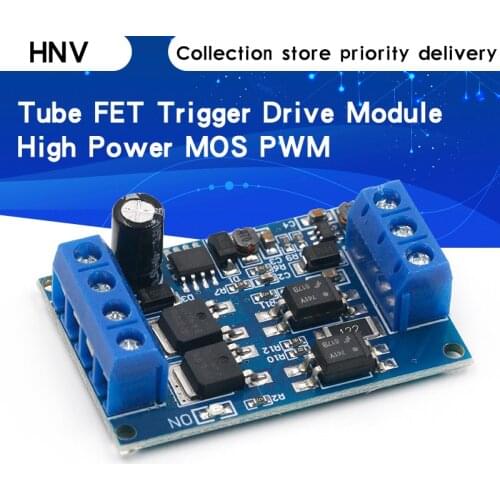High-Power 600W MOS Tube FET Trigger Drive Module PWM Control High / Low Level Trigger Switch DC 4V-60V 5V 12V 24V