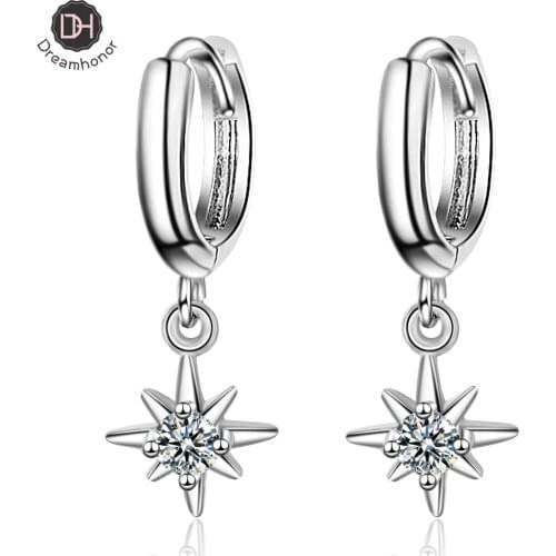 Dreamhonor Korean Fashion 925 Sterling Silver Lightning Earrings Fashion Statement Earrings Jewelry