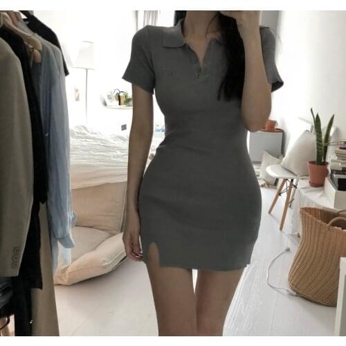 Woman Dress Summer New Dress Female Korean Style Slim Short Skirt Versatile Design Split High Waist A-line Skirt