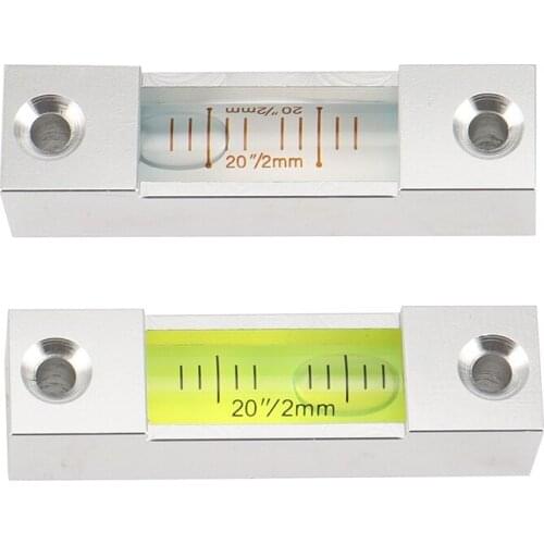 2PCS Strip Bubble Level High Precision Level Level Strip Level Aluminum Square Level Level Level Bubble
