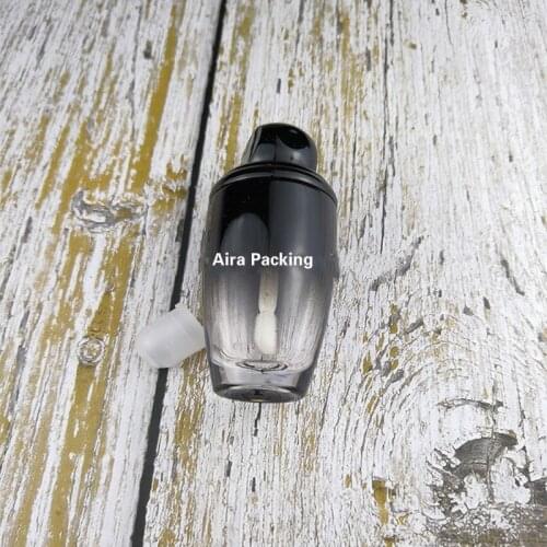 30/50pcs Elegant Empty Lip Gloss Bottle,Cosmetic Lip Oil Refillable Containes Gradient Black Professional Lip Gloss Tubes