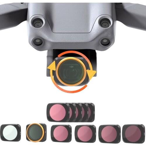 Drone Accessories For DJI Mavic Air 2S Lens Filter Set UV/CPL/NDPL4/8/16/32/64 ND1000 Adjustable ND6-9 Neutral Density Polar Kit