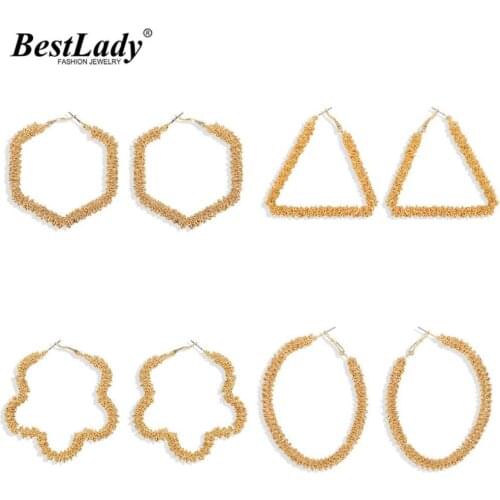Женские золотые серьги Best lady China At AliExpress