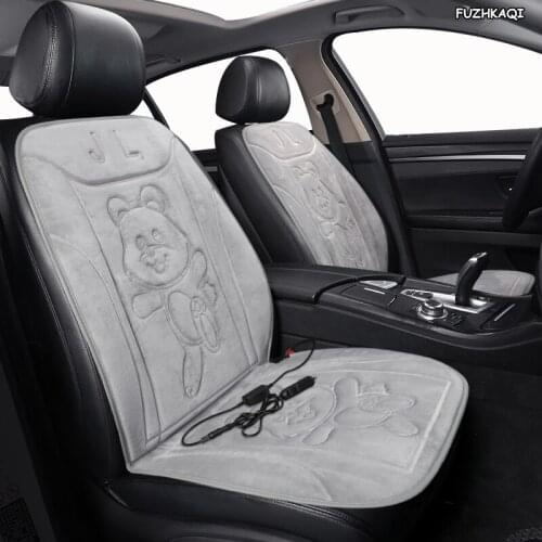 FUZHKAQI 12V Heated car seat cover for Volkswagen all models VW touareg touran Variant tiguan polo EOS UP! golf Jetta passat