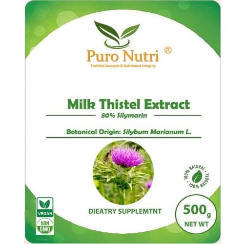 Milk Thistle Extract 80% silymarin Silybum Marianum powder cas 65666-07-1