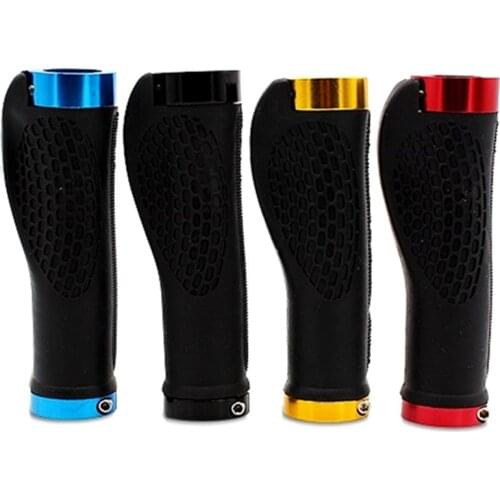 HOT Sale 1 Pair Ergonomic Anti-Skid MTB Bike Handlebar Grip Cycling Mountain Bike Parts Lock on Skid-Proof Bicycle Handlebar