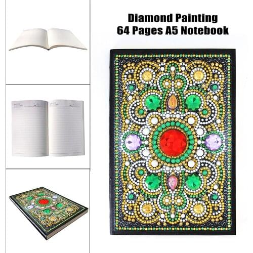 EverShine 5D Special Shaped Diamond Painting Mandala 60 Pages A5 Notebook Diary Book Diamond Mosaic Cross Stitch Bead Embroidery