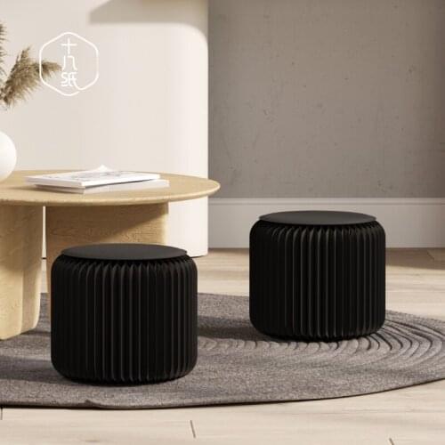 Creative design Fold the paper Nordic style Low stool step stool space saving furniture color strong folding stool Special gift