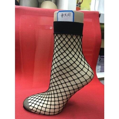 Makuluya 10 pairs Summer Classic Diamond Hollow Out socks thin Sexy lace small mesh screw-type Chromatic net socks MSL6