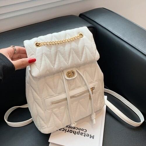 Small Backpack Women PU Leather Shoulder Bag For Teenage Girls Multi-Function Small Bagpack Female Ladies School Backpack Purse